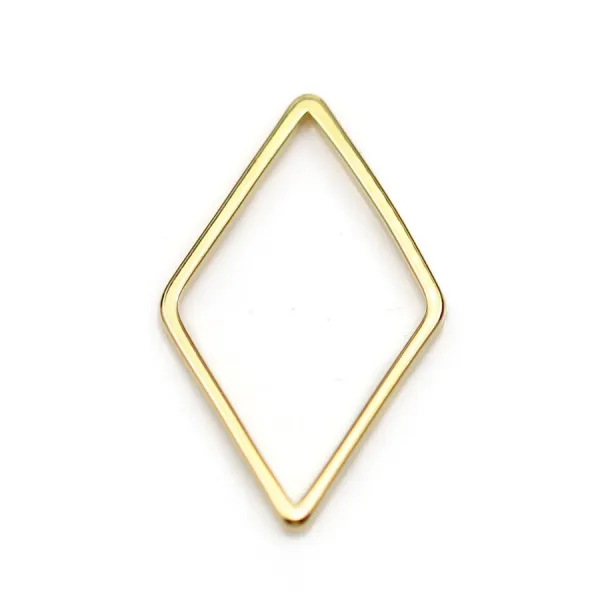 Snowflake pendant plated "flash" gold brass 5.8mm x 8pcs