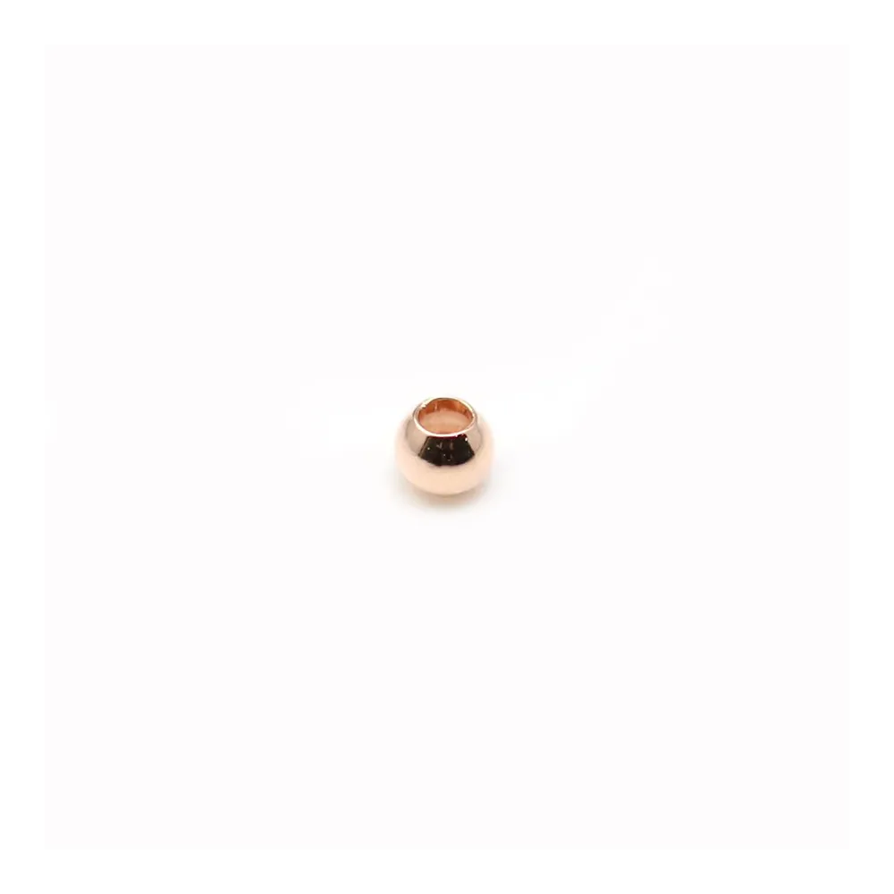 Perle facetté, plaqué par "flash" or rose sur laiton, 0.8 * 2mm x 200pcs