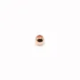 Perle facetté, plaqué par "flash" or rose sur laiton, 0.8 * 2mm x 200pcs