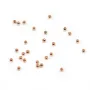 Perle facetté, plaqué par "flash" or rose sur laiton, 0.8 * 2mm x 200pcs