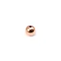 Boule Plaquée par "flash" or rose sur laiton 1.4x5mm x 10pcs