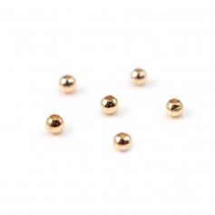  ball by "flash" Gold on brass 1.2x3mm x 20pcs