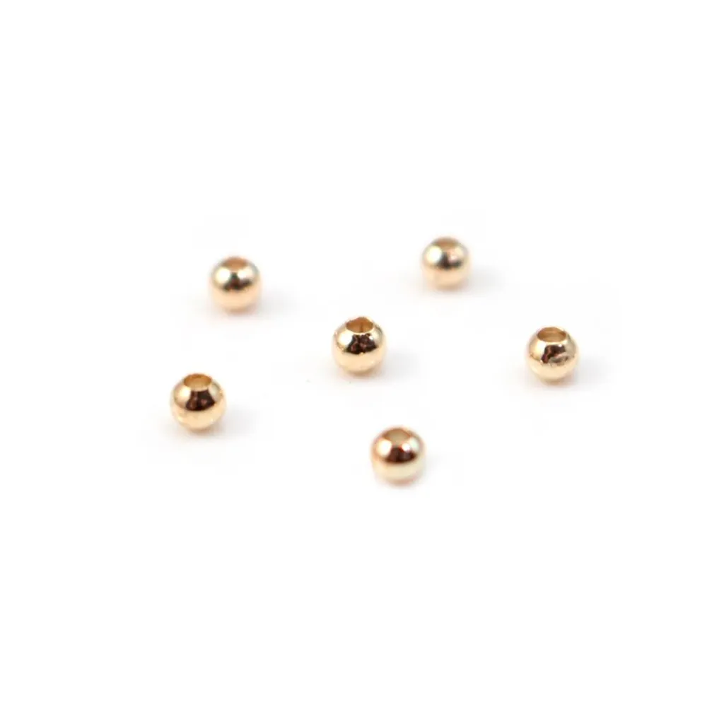 Boule Plaquée par "flash" or sur laiton 1.2x3mm x 20pcs