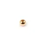 Boule Plaquée par "flash" or sur laiton 1.6x4mm x 20pcs