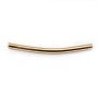  tube by "flash" Gold on brass  50mm x 1pc