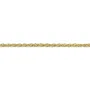 Chaîne en maille double de forme ovale en flash or, maille mesurant 1.6mm x 1m