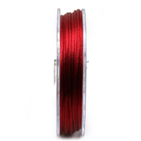 Cordon queue de rat grenat 2mm x 25m