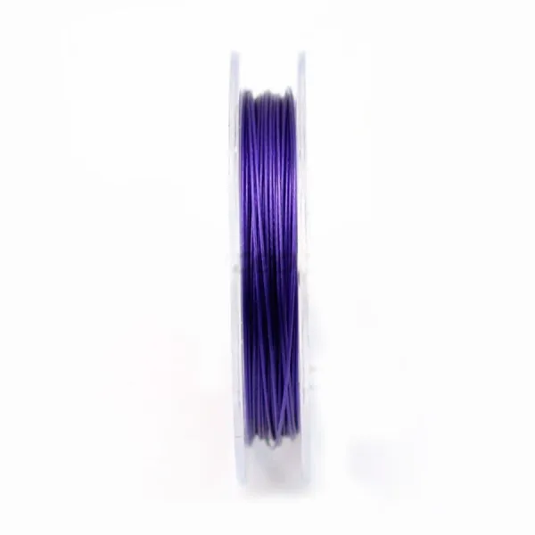Fil cablé 7 brins améthyste 0.38mm x 10 m