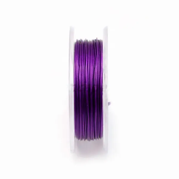 Fil cablé 7 brins améthyste 0.45mm x 10 m