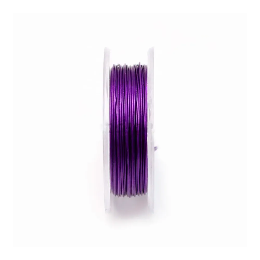 Fil cablé 7 brins améthyste 0.45mm x 10 m