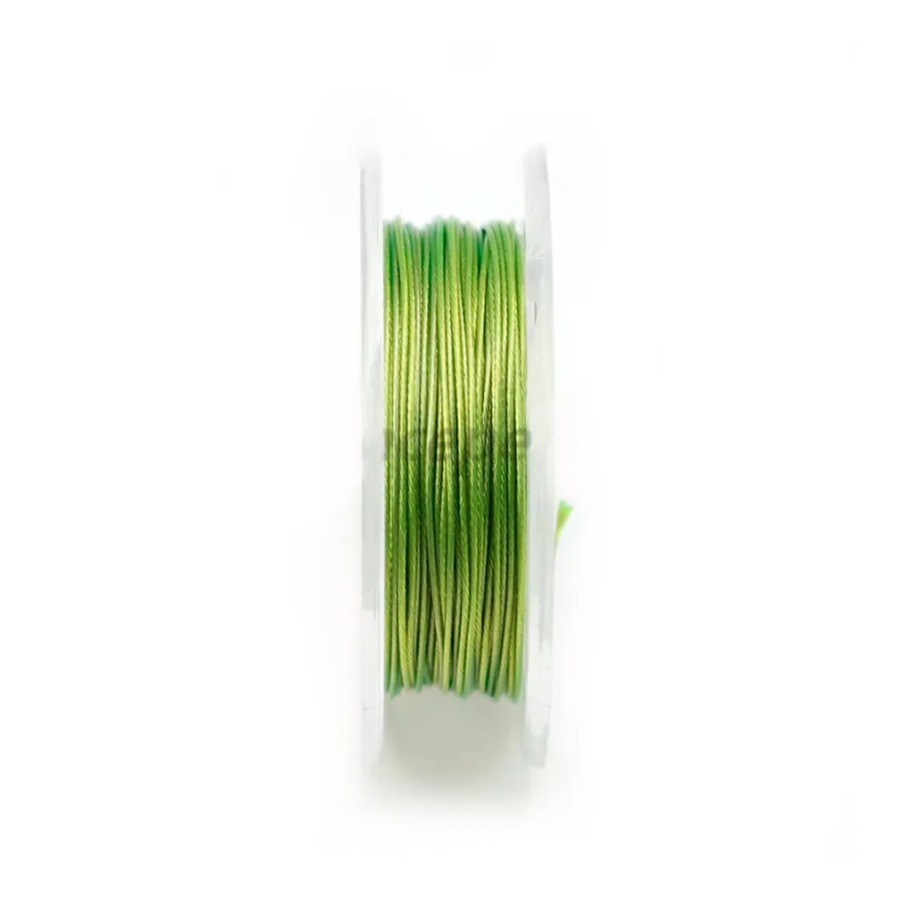 Fil cablé 7 brins vert jade 0.38mm x 10 m