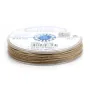 Grey waxed cotton cords 0.8mm x 20m