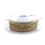 Grey waxed cotton cords 1.0mm x 20m