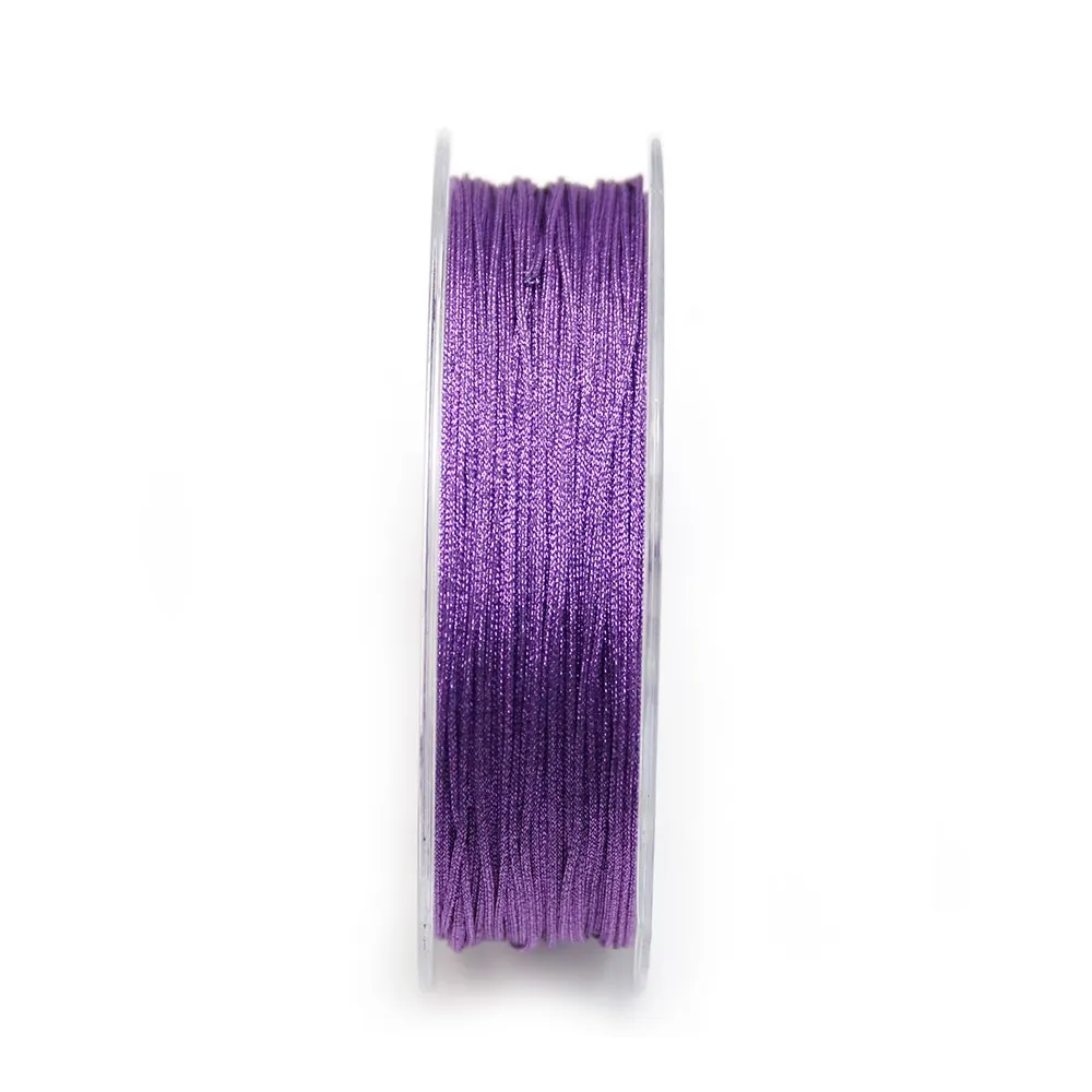 Fil polyester de couleur violet pailleté 0.8mm x 29m