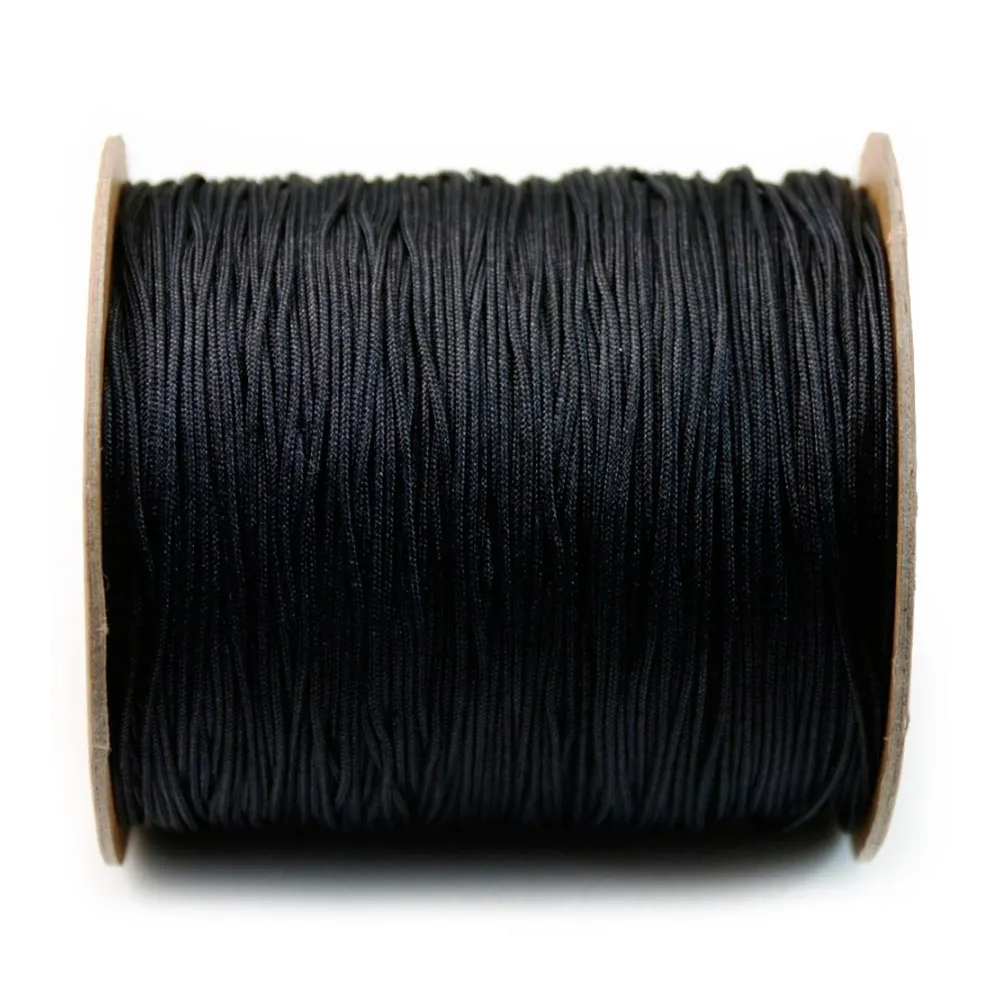 Fil polyester noir 1mm x 2m