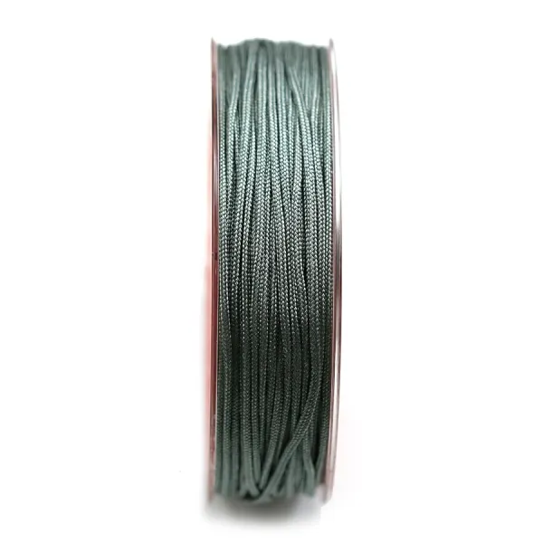 Fil polyester de couleur vert olive, diamètre 1.50 mm x 15 m
