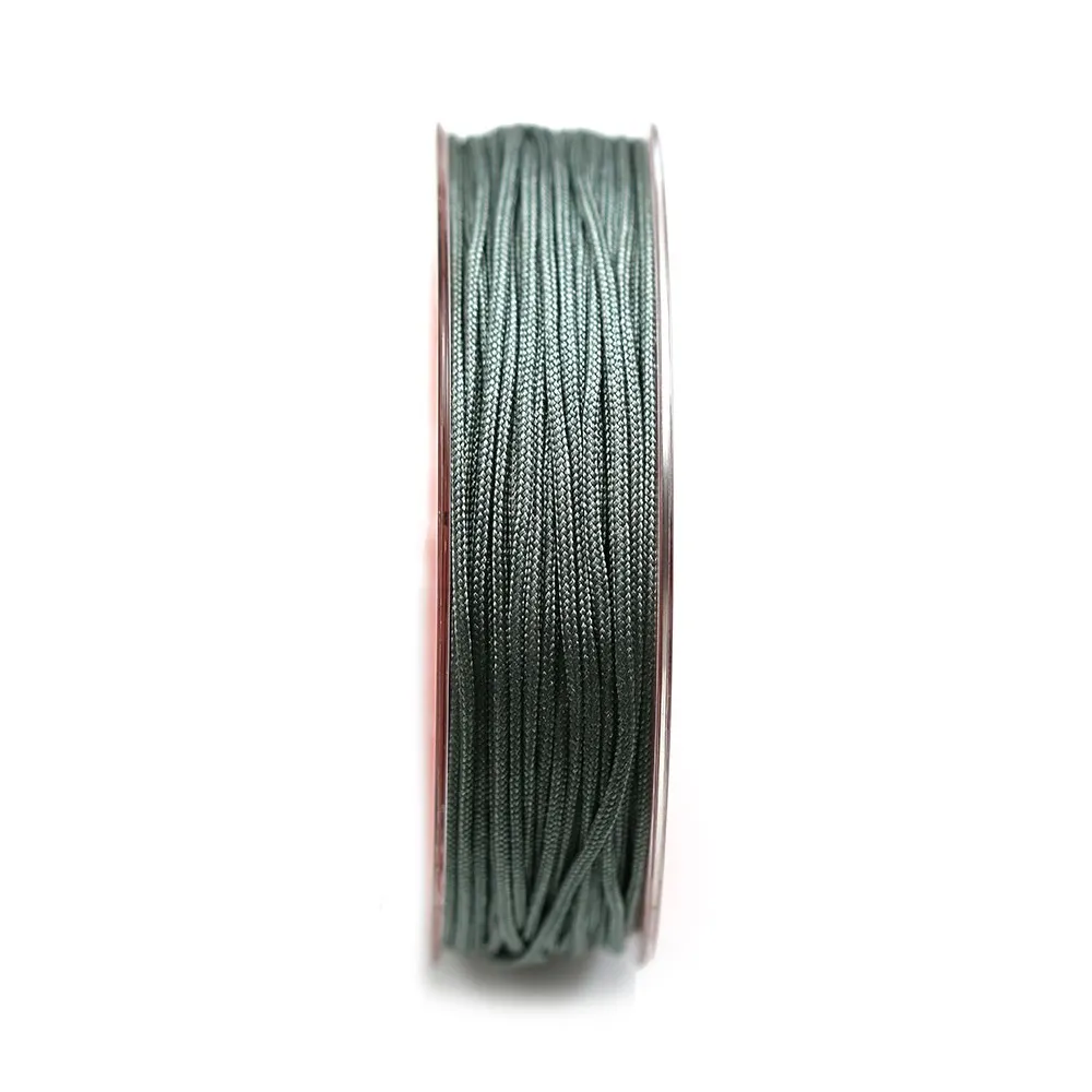 Fil polyester de couleur vert olive, diamètre 1.50 mm x 15 m