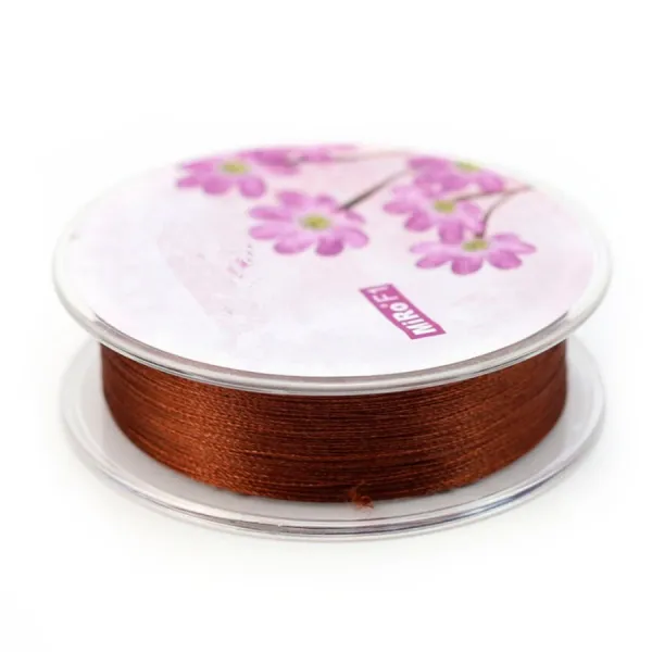Fil polyester marron 0.3 mm x 300m