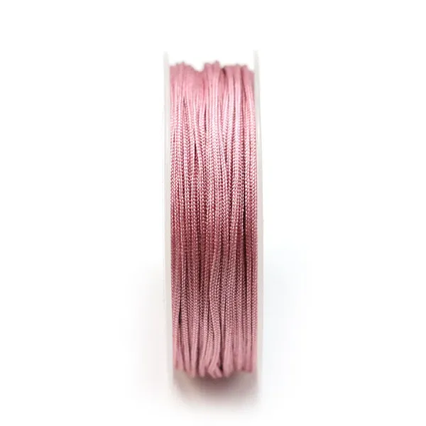 Fil polyester rose foncé irisé 1.5mm x 15m