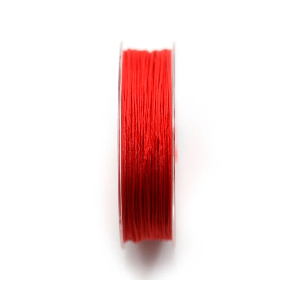 Fil polyester rouge 0.8mm x 29m