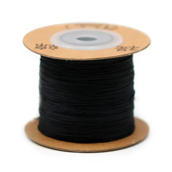 black Thread polyester 0.5mm x 180 m