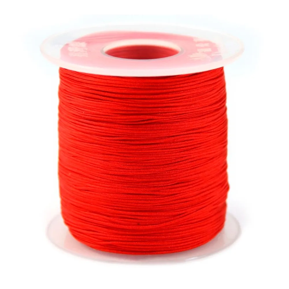 Fil polyester rouge 0.5 mm x 5 m