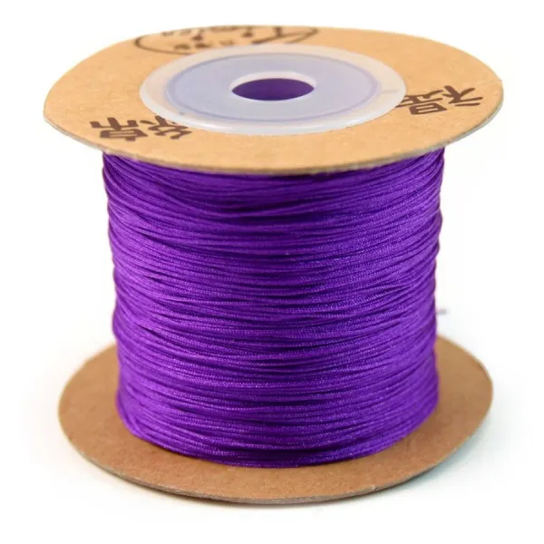 Fil polyester améthyste 0.5 mm x 5m