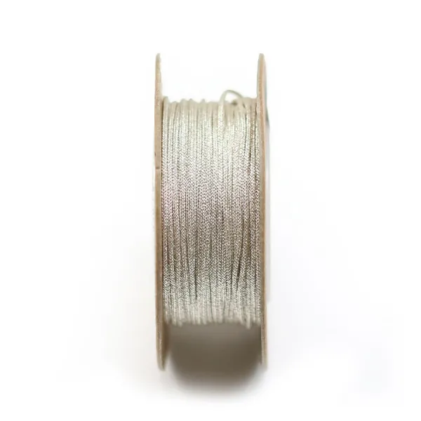 Thread silvery polyester 1mm x 18m