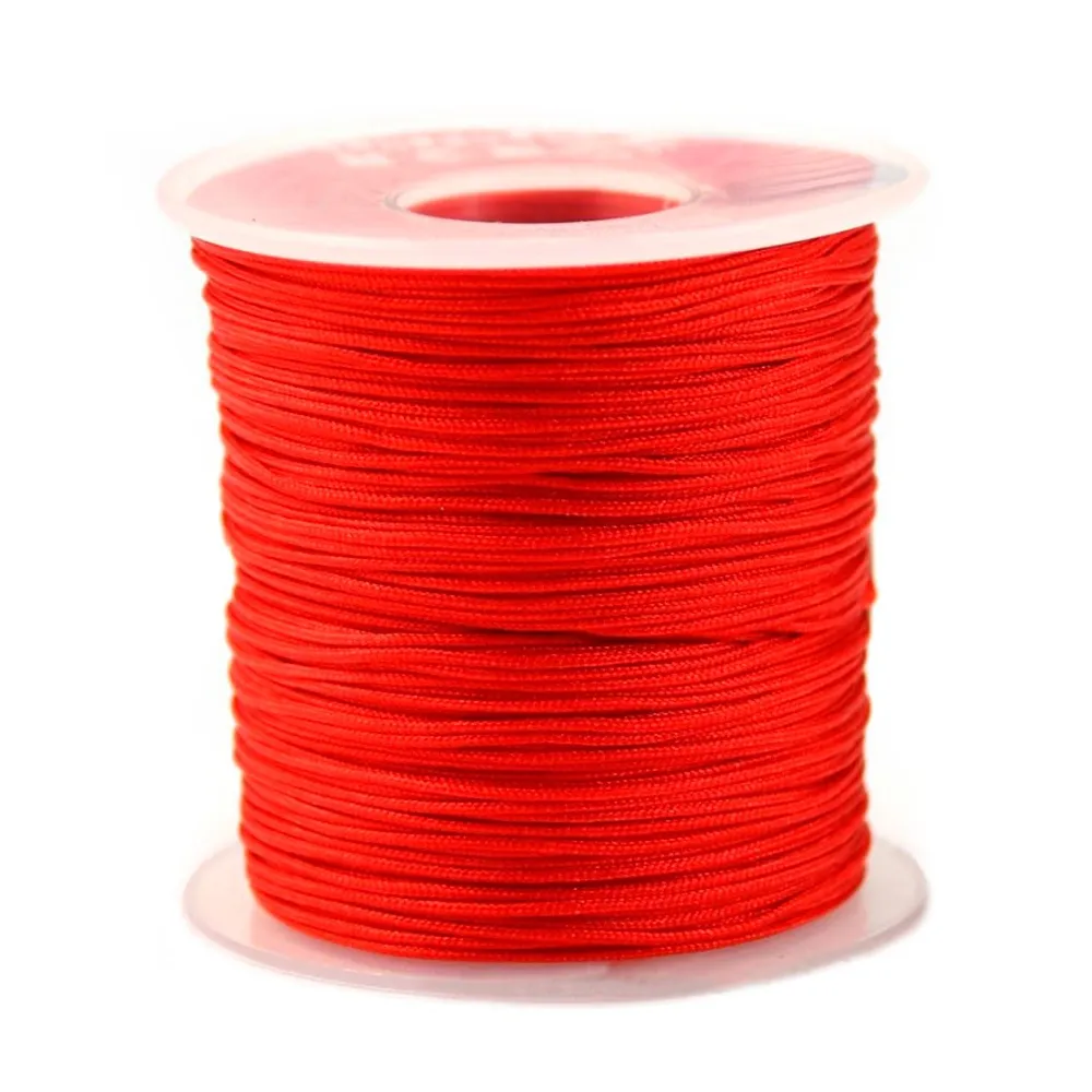 Fil polyester rouge 0.8 mm X100m