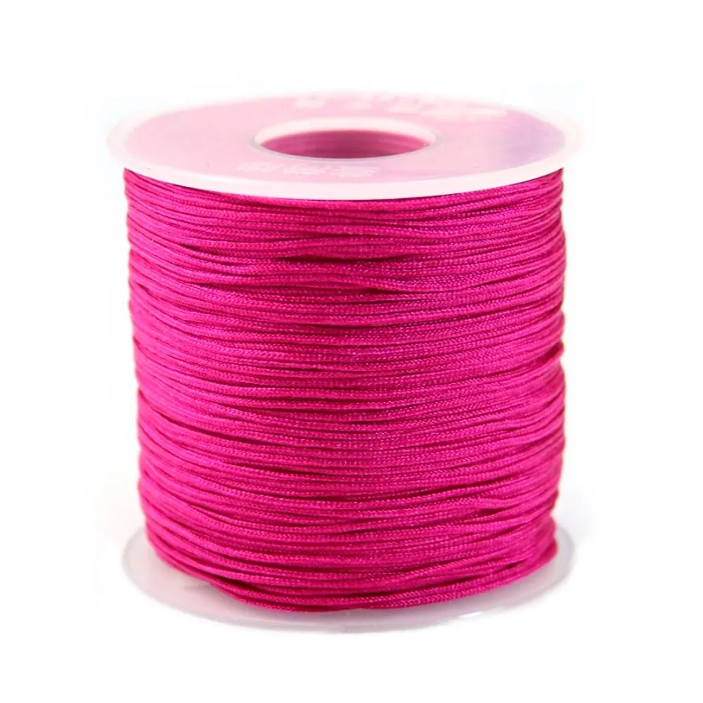 Fil polyester fuchsia 0.8 mm X100m