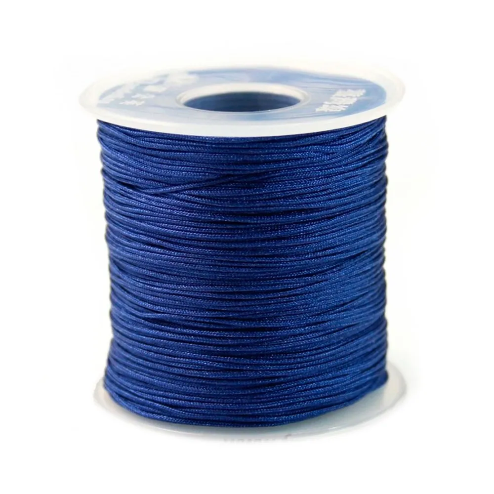 Fil polyester bleu marine 0.8 mm X100m
