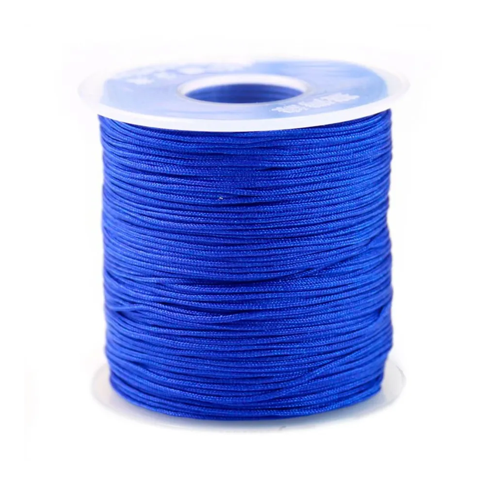 Fil polyester bleu saphir 0.8 mm x 5 m