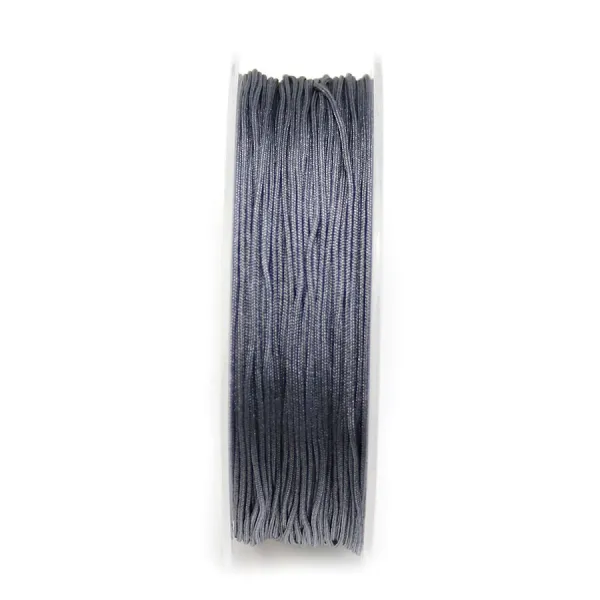 Fil polyester de couleur hématite 0.8 mm x 30m