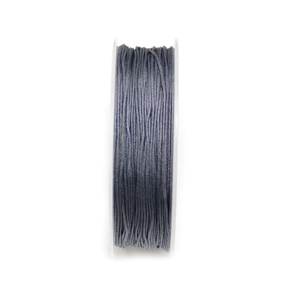Fil polyester de couleur hématite 0.8 mm x 30m