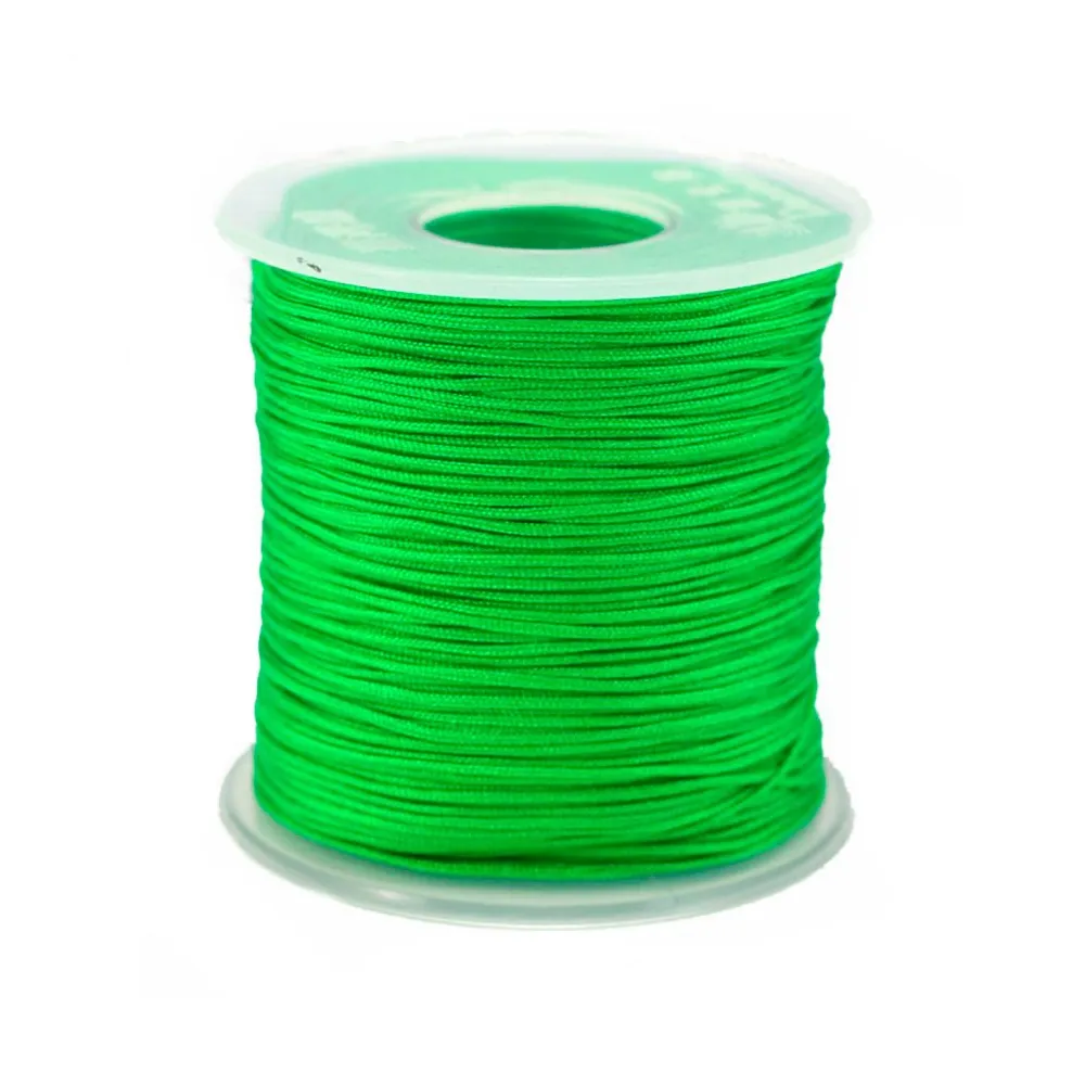 Fil polyester vert émeraude  0.8 mm x 5m