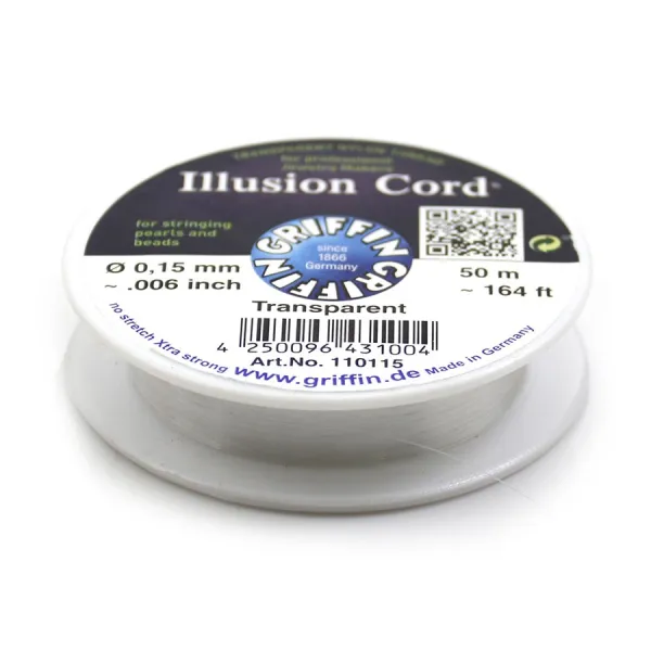 Griffin transparent nylon thread 0.15mm X50m