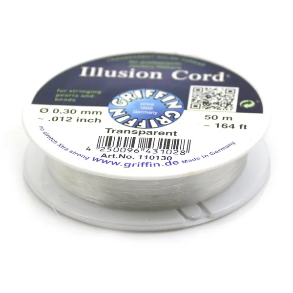 Griffin transparent nylon thread 0.3mm X50m