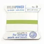 Fil power nylon avec aiguille inclus, de couleur vert x 2m