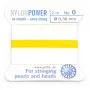 Nylon power wire with needle included, in garnet color x 2m