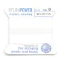 Fil power nylon avec aiguille inclus, de couleur blanc x 2m