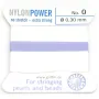 Fil power nylon avec aiguille inclus, de couleur lilas x 2m