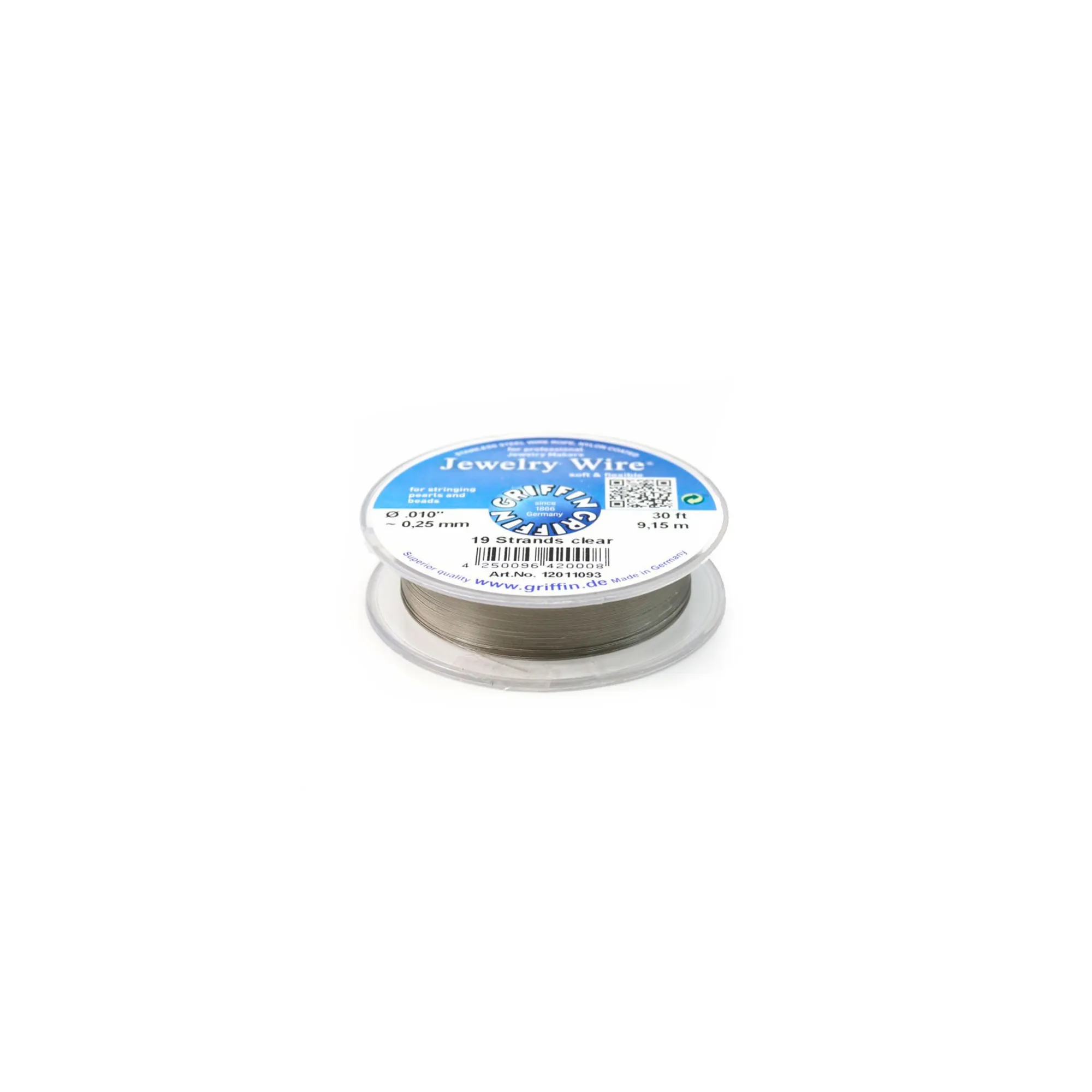 Stringing wire soft flexible 0.25mm x 9.15m | Beads & Wire Wholesaler