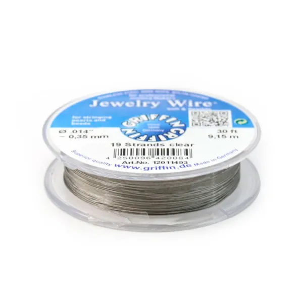 Fil cablé 19 brins gainé nylon 0.35mm x 9.15m