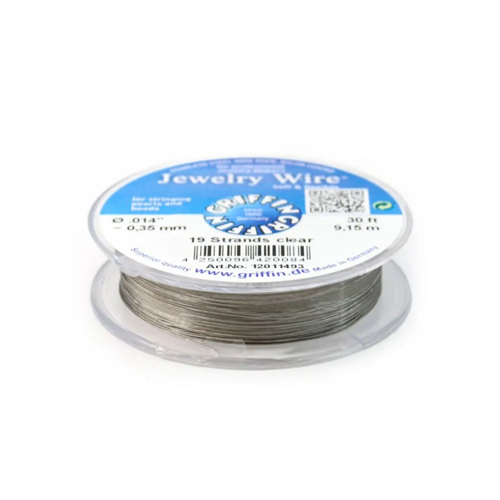 Fil cablé 19 brins gainé nylon 0.35mm x 9.15m