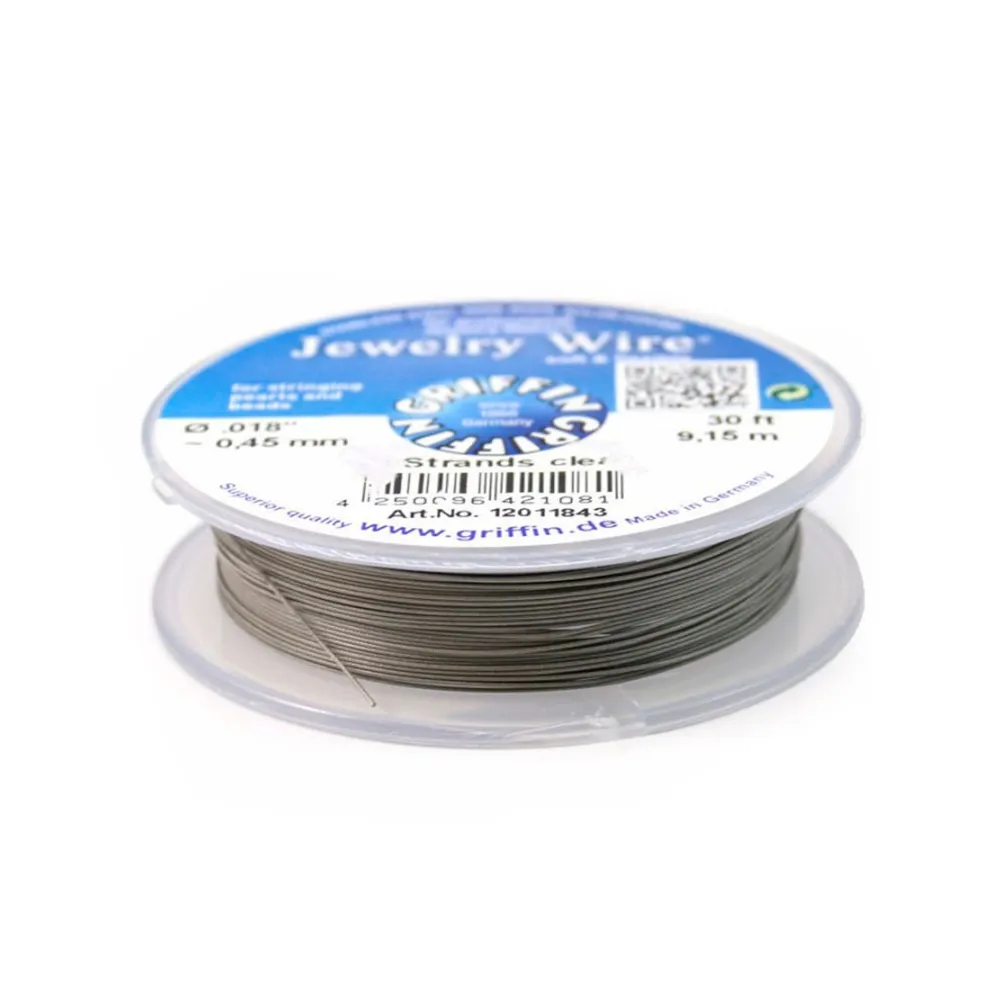 Fil cablé 49 brins gainé nylon 0.45mm x 9.15m