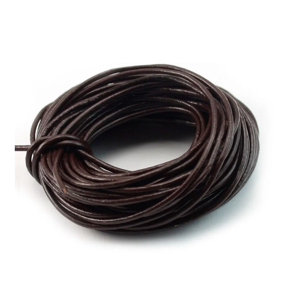 Fil en cuir marron  1.0mm x 1m 