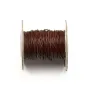 Fil en cuir chocolat 1.0mm  x 1m