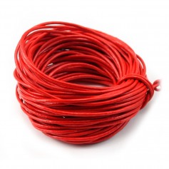 Fil leather rouge 1.0mm x 1m