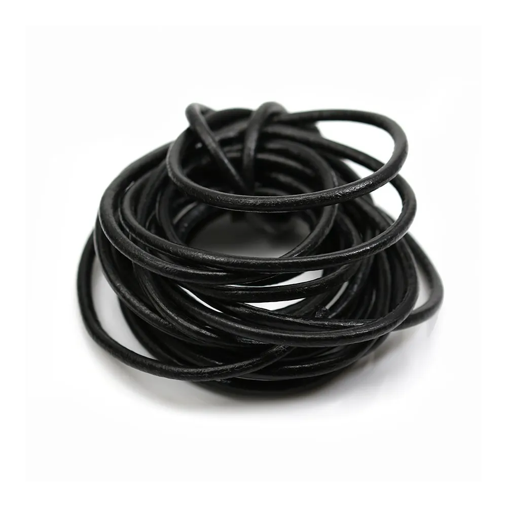 Fil en cuir noir 1.0mm x 1m 