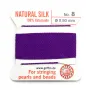 Fil du soie 0.8mm améthyste x 2m